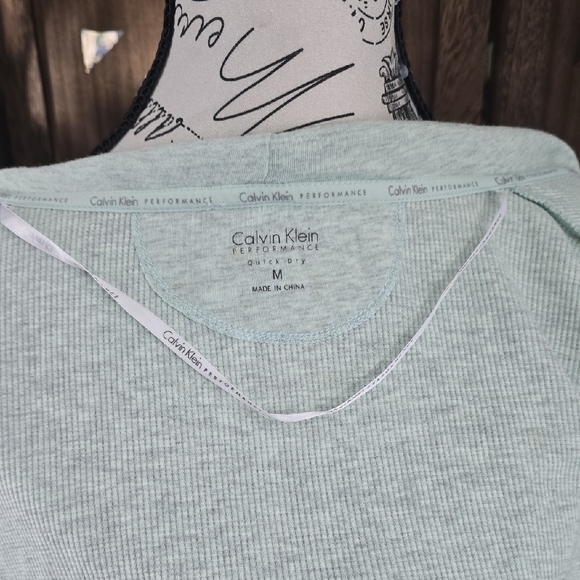 Calvin Klein Performance Light Green Hooded Cardigan - Picture 5 of 5